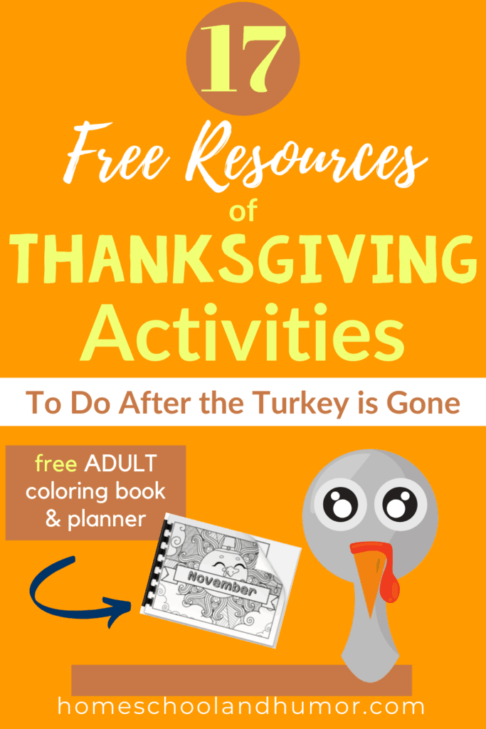 17 free resources of Thanksgiving Activities