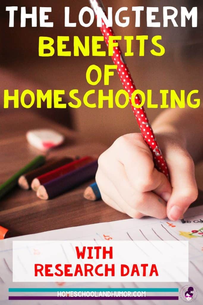 Research data showing the benefits of homeschooling.