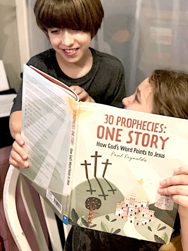 Wouldn't you love to read the prophecies of Jesus Christ and see how they all have been fulfilled? You can with this wonderful prophecies book for kids called 30 Prophecies: One Story. Read the review to learn so much more details about every prophecy that involves Jesus Christ, like the timeline date, who God's Messenger was declaring each prophecy, how you can apply what you learned to your life, and suggestions on what the prophecies symbolize and why they're important even for today's time. #propheciesforkids #prophecies #Christianbooksforkids