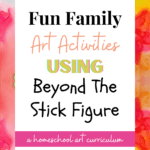 Are you looking for the best homeschool art curriculum that includes drawing, pen & ink, watercolor, acrylic, and 3D design with modeling clay? Check out these online art classes for homeschool called Beyond The Stick Figure Art School that will help you make memorable family art activities for kids and keep your family entertained and engaged! You'll find easy homeschool art curriculum lesson plans to use online & progresses the more you do! Perfect for all ages making it a fun family activity!