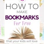 Learn how to make cute unicorn bookmarks for free! With this simple and quick guide, I show how I quickly created 4 unicorn bookmarks with my daughter. Plus, grab these unicorn bookmarks printable free!
