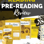 All About Reading has a pre-reading program for 3-year-olds (or early preschool age) called All About Reading Pre-Reading Program. Learn all about it and how we use it in our homeschool, plus our daily and weekly schedule using it. #allaboutreading #toddlers #preschool #readingcurriculum #earlyreaders