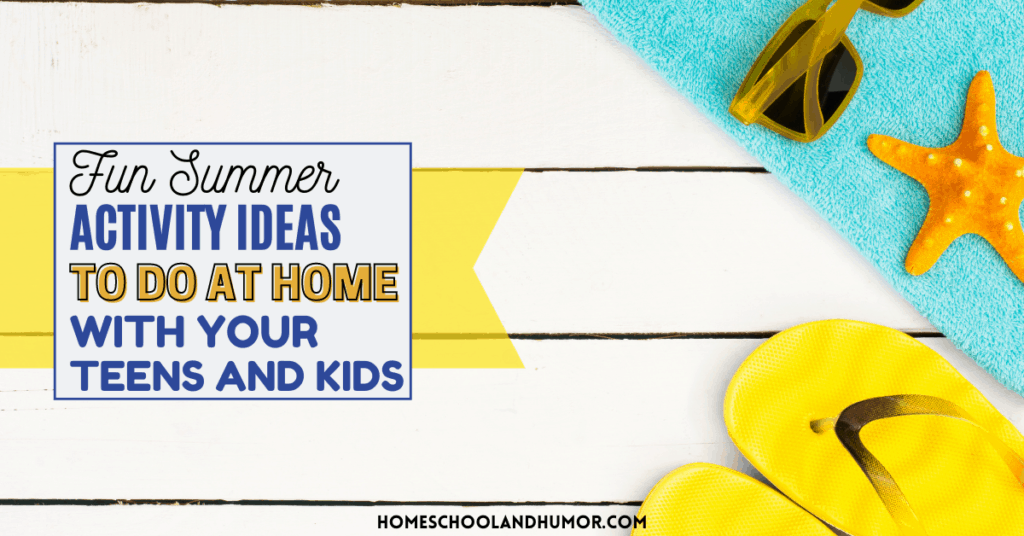 Summertime is the time to explore new things and new experiences. Here's a list of hundreds of fun summer activities to do at home with your kids from some of your favorite homeschool bloggers! #summerfun #summertime #homeschoolmom #summerkids #summermom
