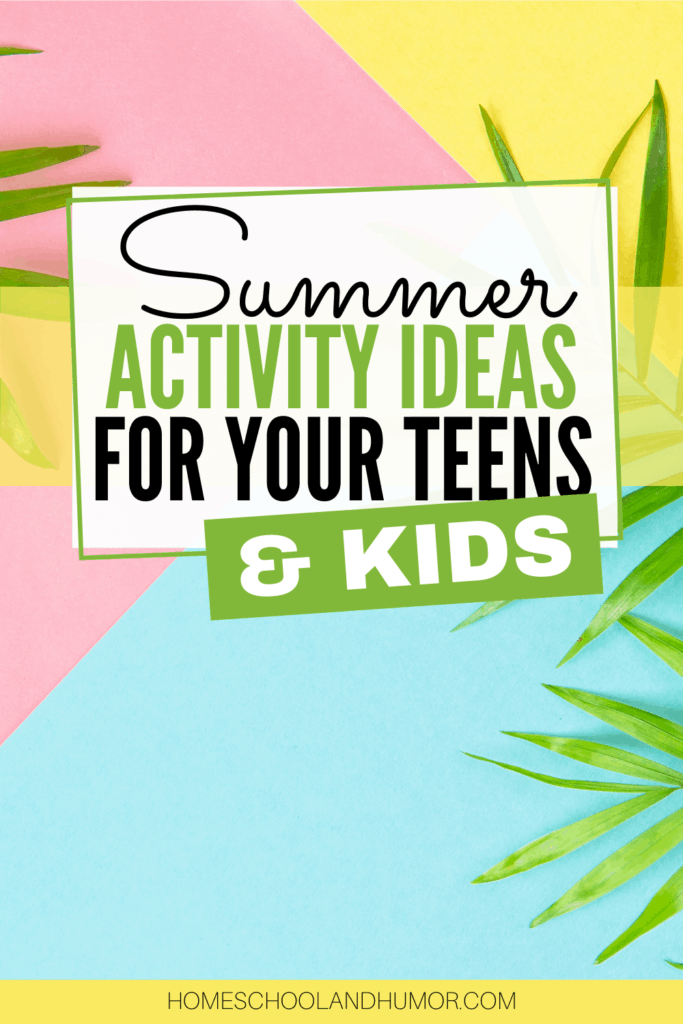 Summertime is the time to explore new things and new experiences. Here's a list of hundreds of fun summer activities to do at home with your kids from some of your favorite homeschool bloggers! #summerfun #summertime #homeschoolmom #summerkids #summermom