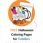 Grab these FREE Halloween Coloring Pages for your toddler! These cute and easy-to-color