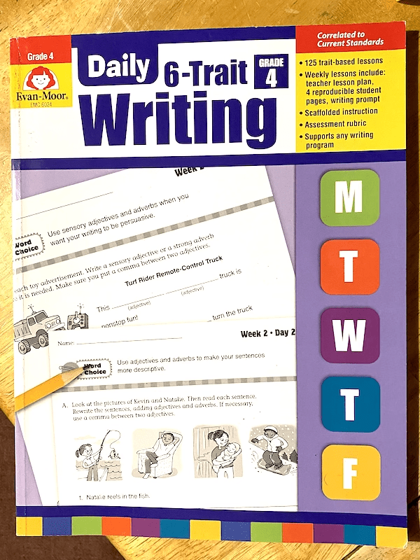 4th grade writing curriculum: Daily 6-Trait Writing Grade 4