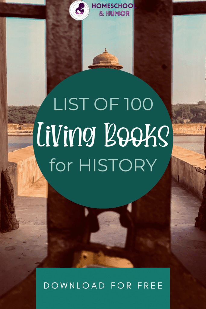 Do you want to know how to structure your homeschool history lessons using Charlotte Mason living books? Do you want to know how to study history in chronological order? Or maybe you want to take living books with you on your homeschool travels? If you have young children, or if your family is planning a vacation soon, here's a list of 100 classic living books that are perfect for long car rides and airplane flights! Plus, download this free list of 100 Living Books Through History!
