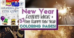 new year coloring pages free printables