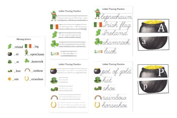 St Patrick's day activities for preschool, literacy