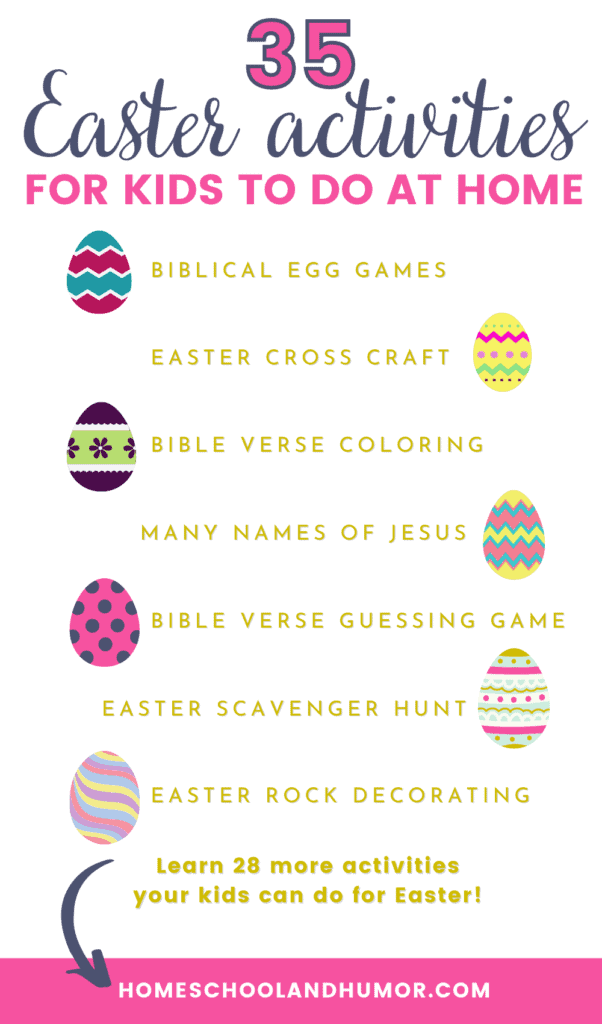 Easter is a great time to celebrate with your family! These fun and creative ideas for Christian Easter activities for kids at home will keep them entertained and having fun all day - for all ages!