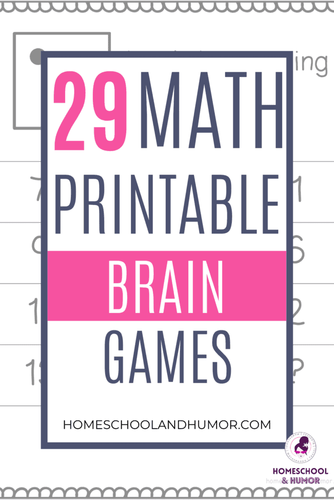 Grab these printable math brain teasers so your kids will practice their math skills with logical thinking skills & problem solving skills! Plus, grab this free 29-page maths puzzles with answers pack!