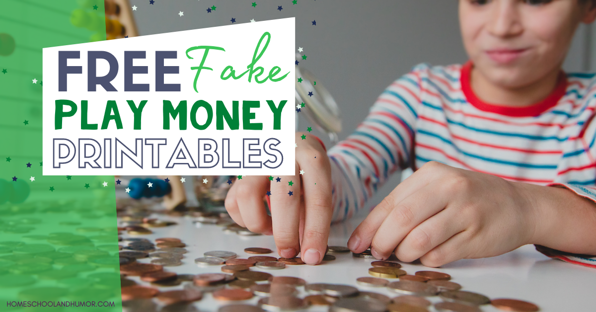 FREE Classroom Fake Money Printable For Kids to Practice Money