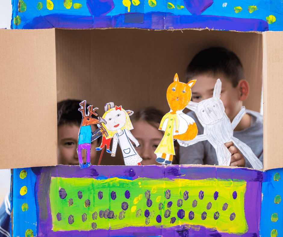 paper puppets and puppet show