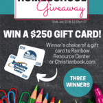 Enter this back to homeschool giveaway and be one of the winners to win a $250 gift card!