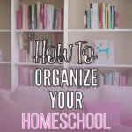 Need more homeschool library organization in your life? Or a few more homeschool organization ideas? Learn how to organize your homeschool library in 10 easy steps! This guide will help you keep your books and resources organized and accessible for your school textbooks as well as your home books!