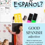 Want to improve your kids' Spanish vocabulary? Check out our Spanish adjectives list for some good Spanish adjectives to add to your repertoire! Our list includes adjectives in Spanish examples to help you understand how to use them in context. We've also included possessive adjectives Spanish, along with Spanish numbers, Spanish colors, and other kinds of Spanish adjectives that are used to show ownership. This is a BIG list of Spanish adjectives you can use in your lessons!