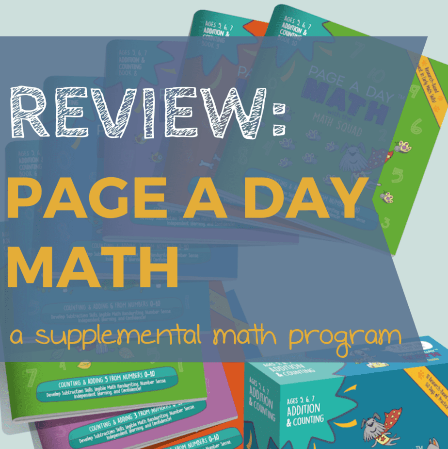 Page A Day Math - Review for homeschool