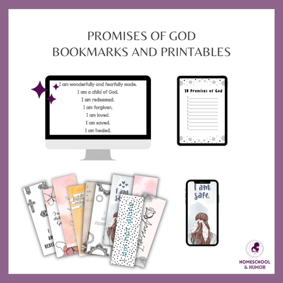 Praying The Promises of God in the Bible, Bookmarks and printables