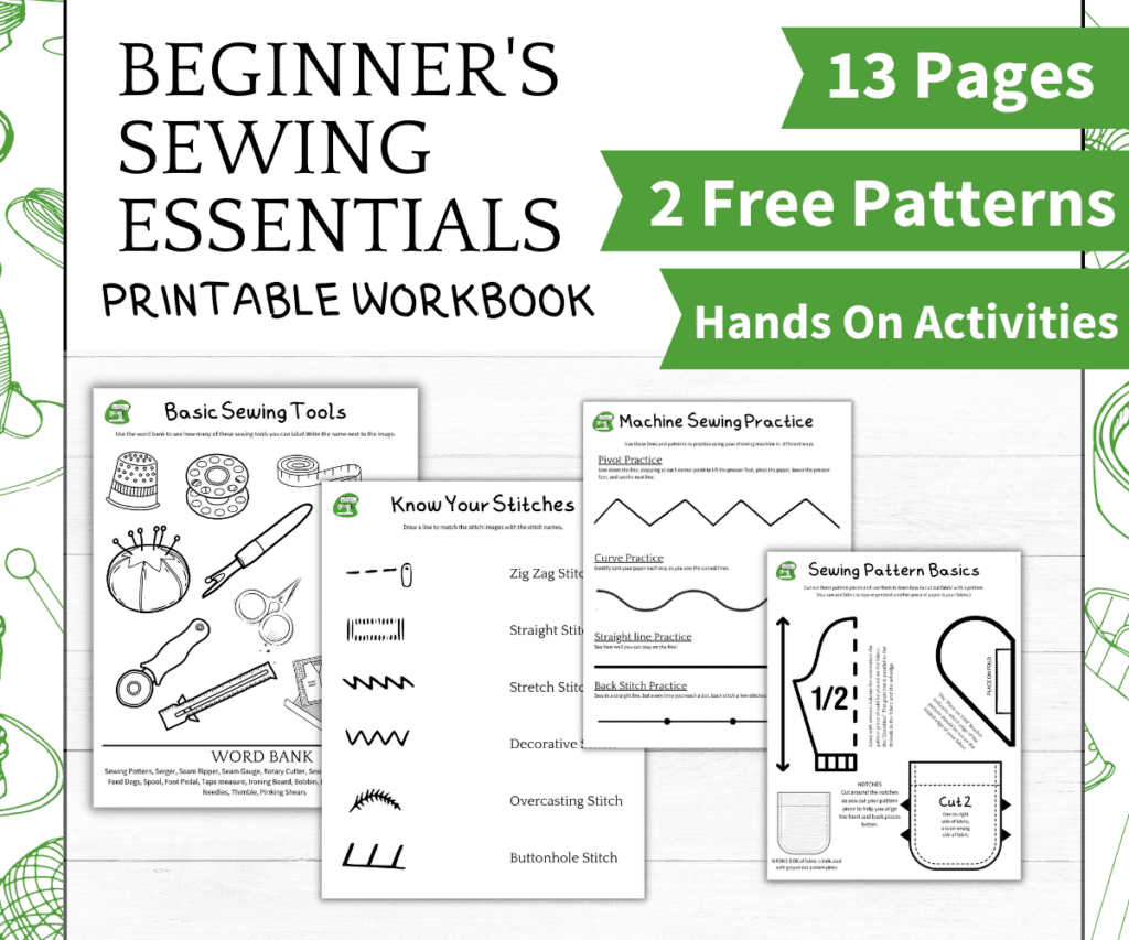 Beginner's Sewing Essentials Printable Workbook