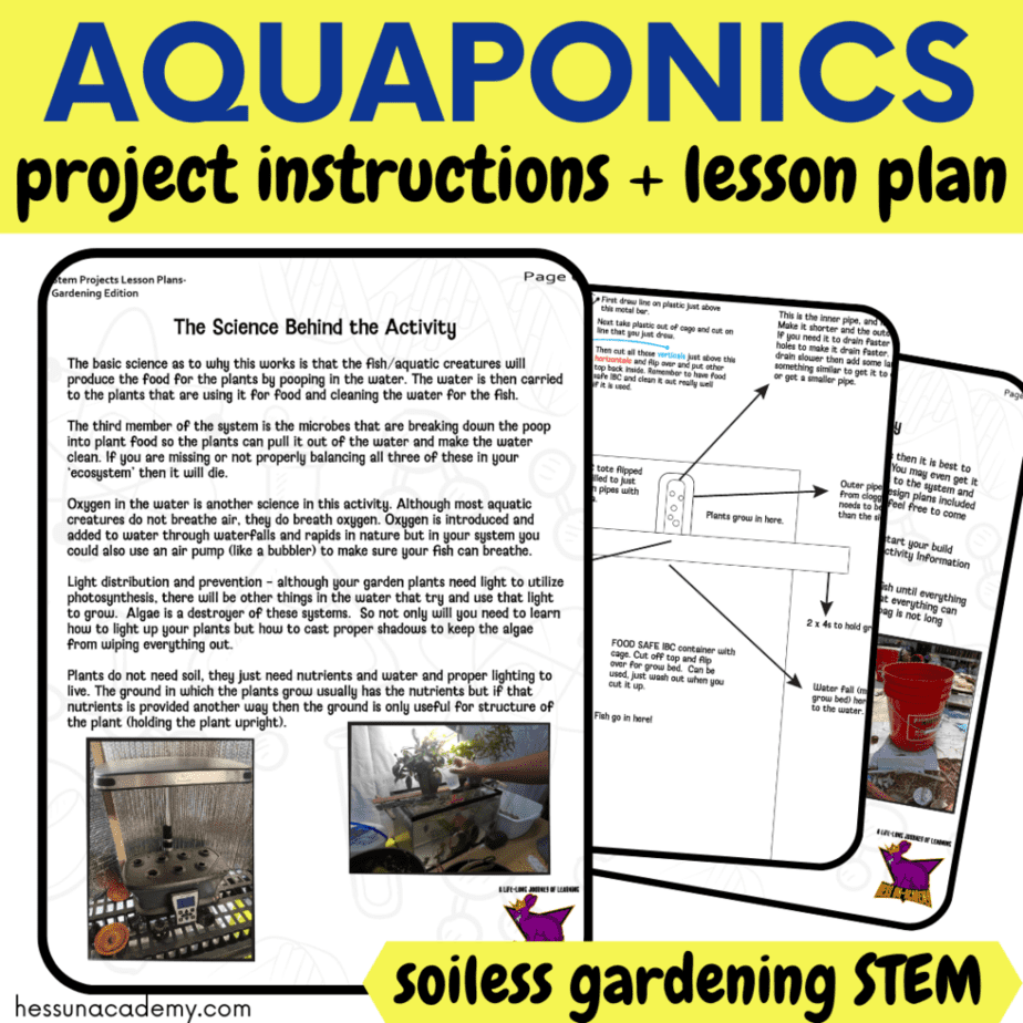 Classroom Aquaponics Lesson Plan STEM Project