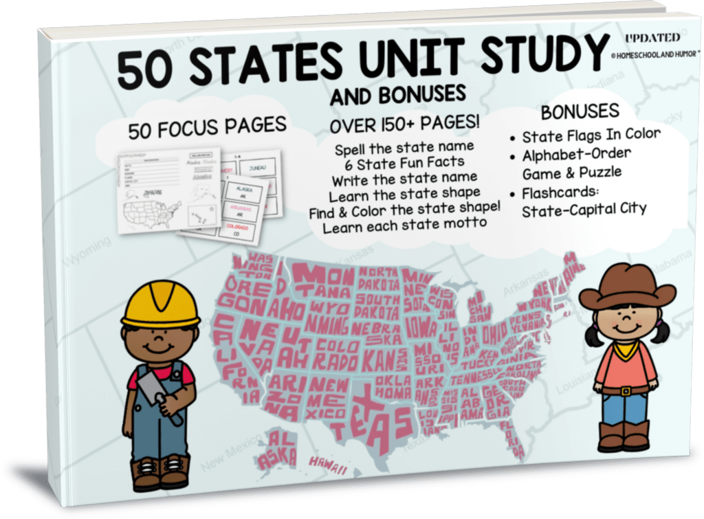 50 States Unit Study PDF