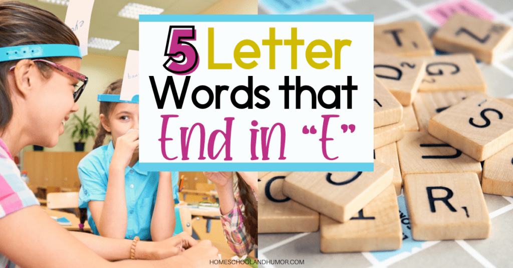 Play Word Games With Vocabulary-Boosting 5-Letter Words That End with E