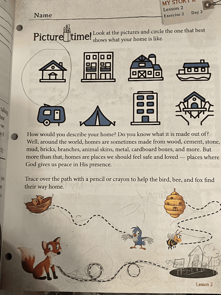 My Story K review - kindergarten history curriculum book