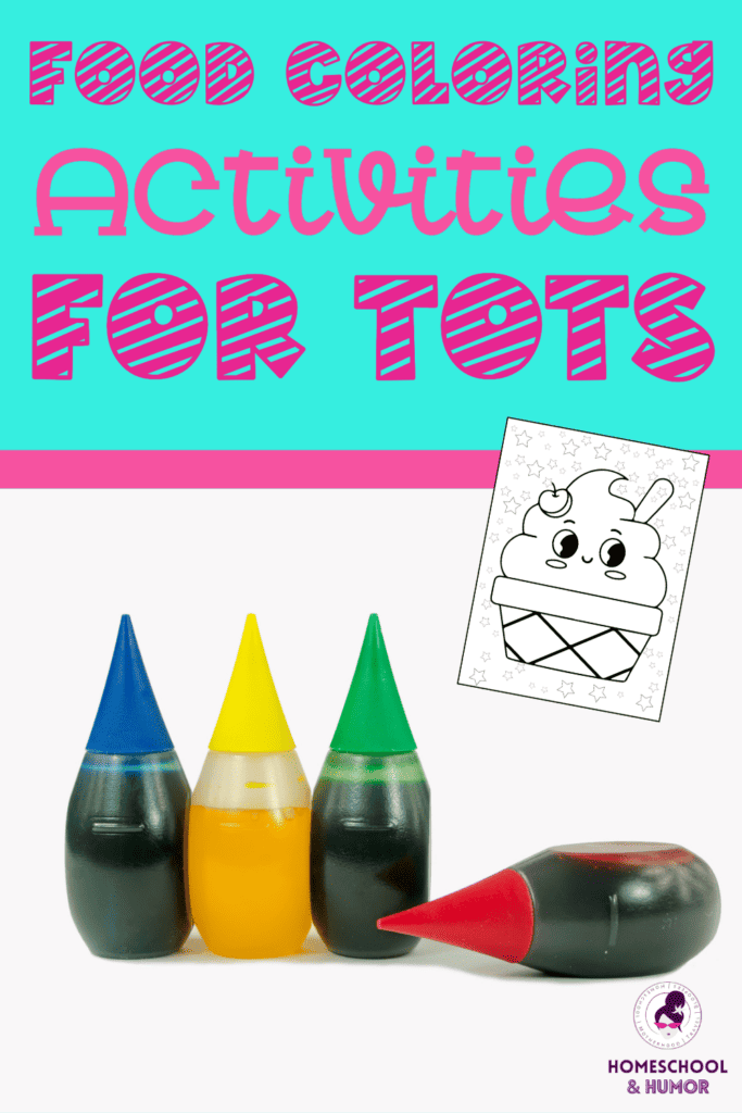 Who said learning can't be colorful and fun? 🌈 It's playtime! Dive into our vibrant food coloring activities for toddlers and watch them learn about colors in the most amusing ways. These easy and engaging activities will keep them busy and stimulated. Let your little ones' creativity shine! 👶✨🎨 Plus, grab these free cute food coloring pages printable (40 pages), all kawaii-style! You'll leave with amazing food coloring crafts to do and a free printable for coloring with your tot! Win-win!