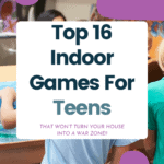Calling all homeschool supermoms! 🌟 Ready to transform your home from a battleground to a fun zone without losing your sanity? Dive into our hilariously effective list of 16 indoor games perfect for teens. These aren't your typical, yawn-inducing board games - we're talking creative, energy-burning, and mom-approved activities that promise to keep your teens engaged and your precious vases intact! 🎲🛋️ From mystery-solving escapades to brain-teasing challenges, each game is designed to prevent the dreaded 'I'm bored' syndrome. So, wave goodbye to indoor tornadoes and hello to laughter-filled afternoons. Click to discover how to keep your teens entertained (and your house standing) with these mom-tested, teen-approved indoor wonders!